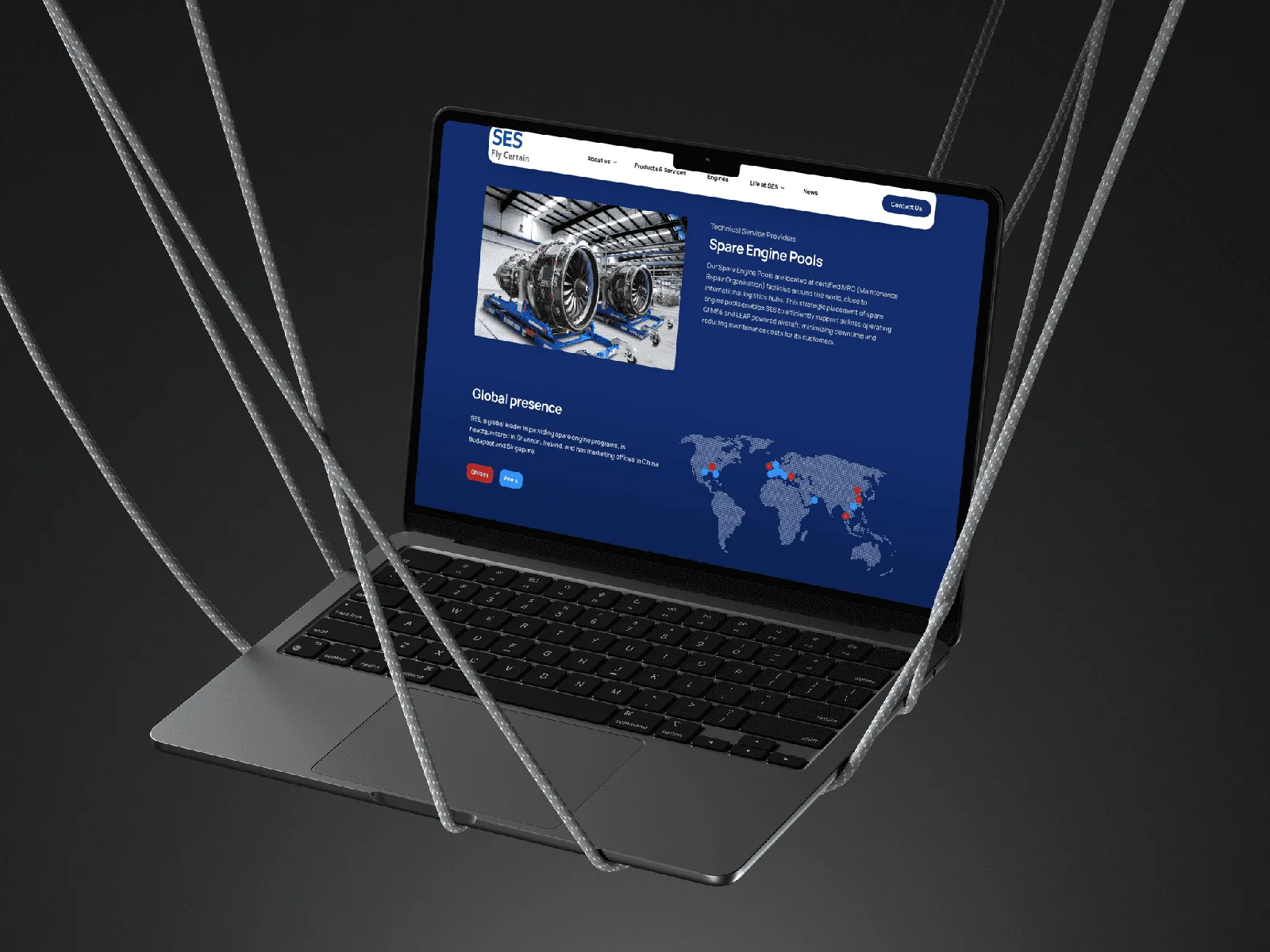 Laptop displaying a professional business website by Vancouver Website Design.
