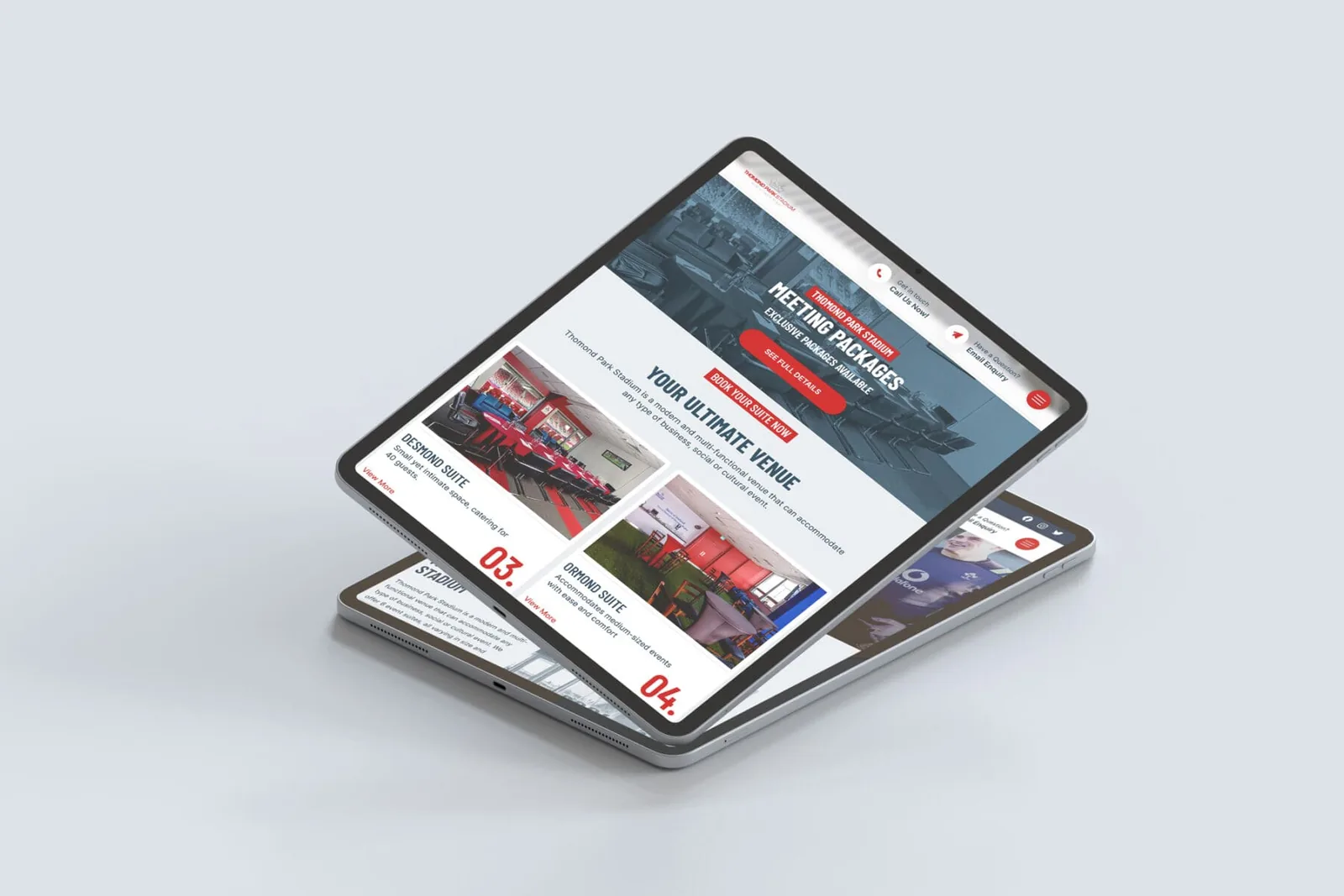 Vancouver Website Design the region project shows responsive website on tablet and phone.