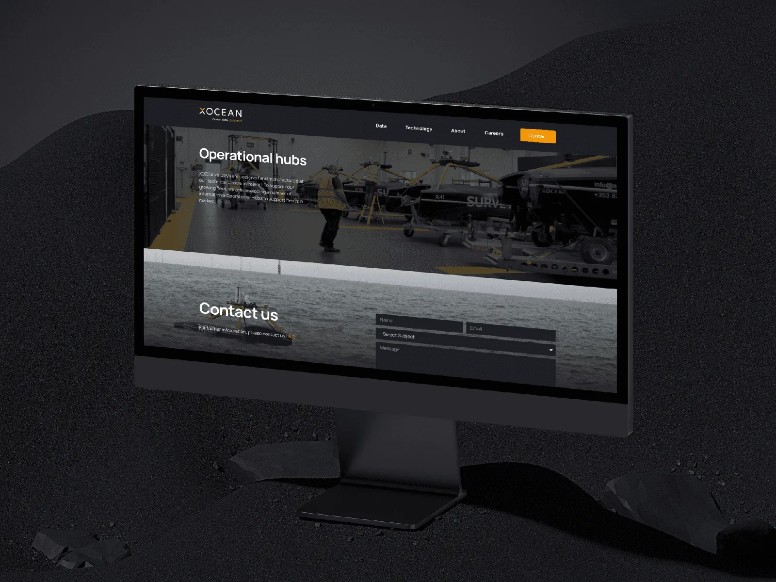 Wordpress website design on screen, promoting web development the region.